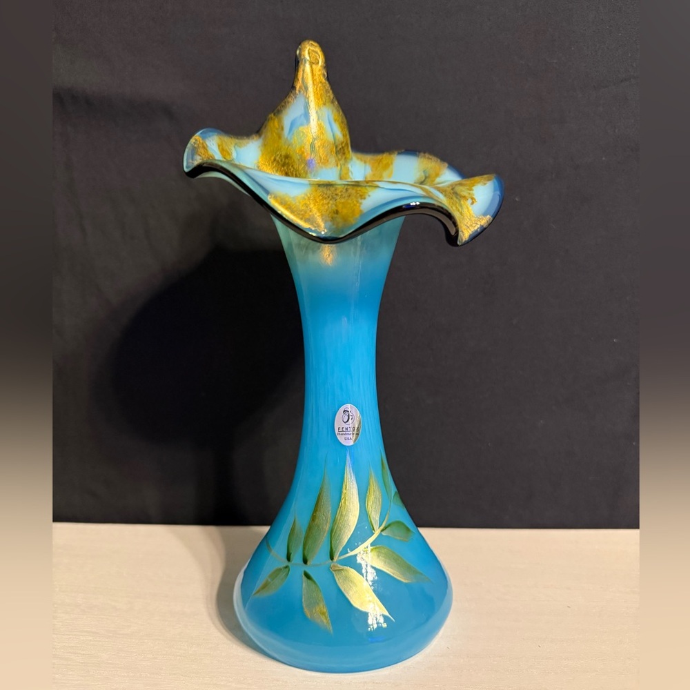 Fenton Tulip Gem JIP Vase LIMITED EDITION
